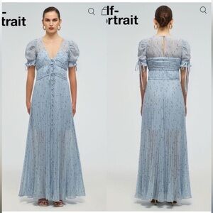 Self Portrait Floral Printed Maxi Dress